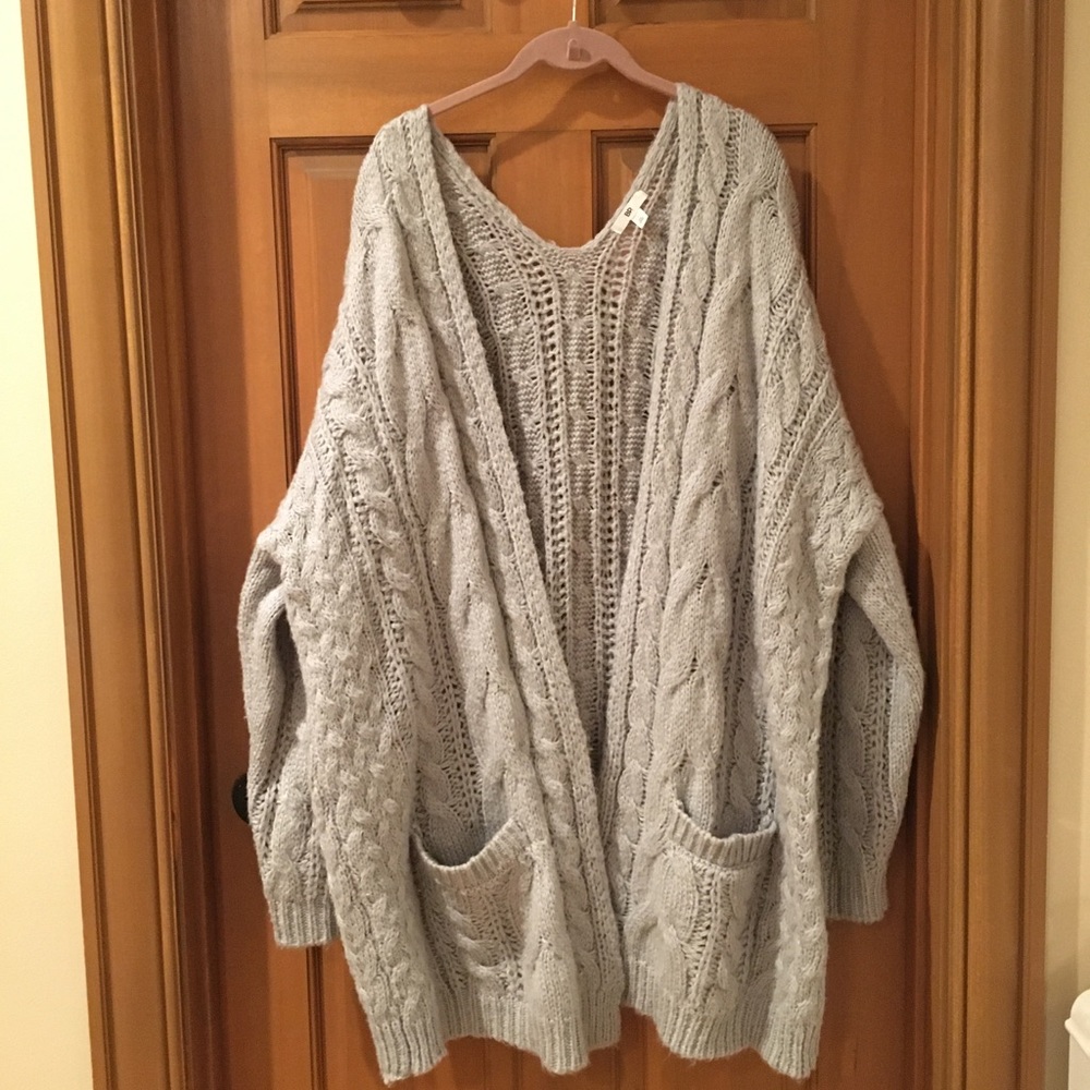 Grey Nordstrom (BP) knit cardigan-Size XXL